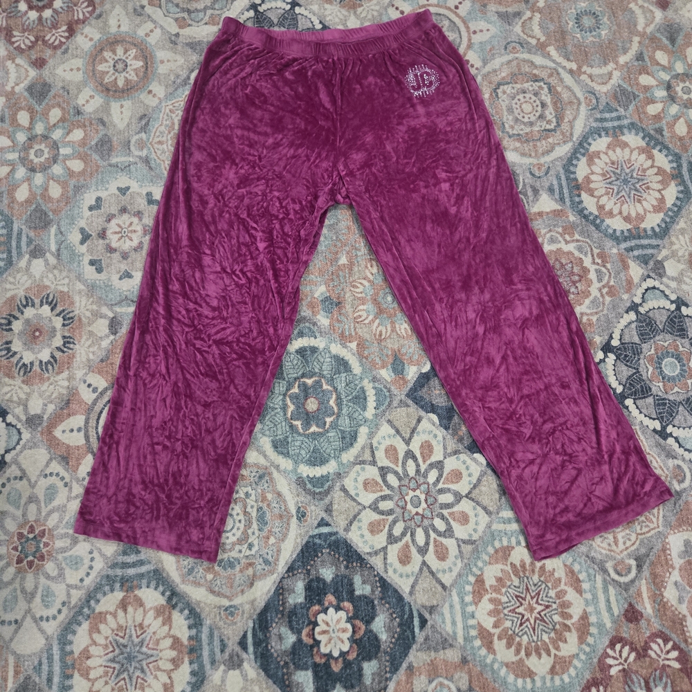 Juicy Couture Magenta Y2K Velour Lounge Pants XL